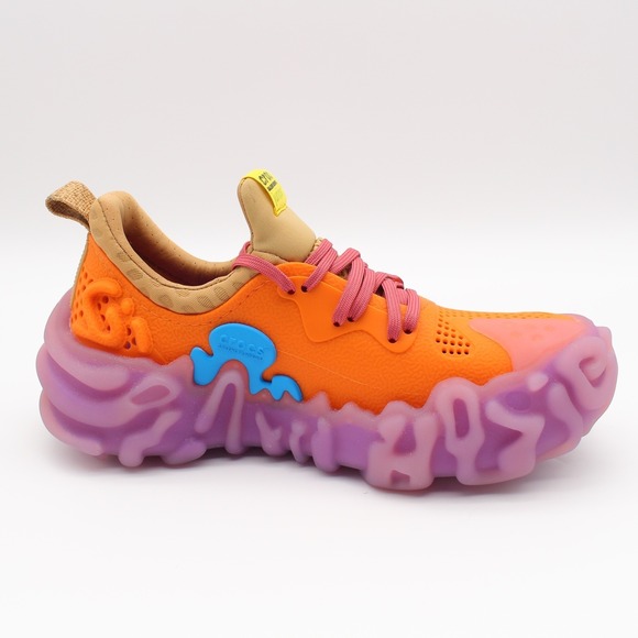 Crocs Salehe Bembury x Juniper Sneaker Womens Size 7 Orange Purple Lace Up - Picture 5 of 13